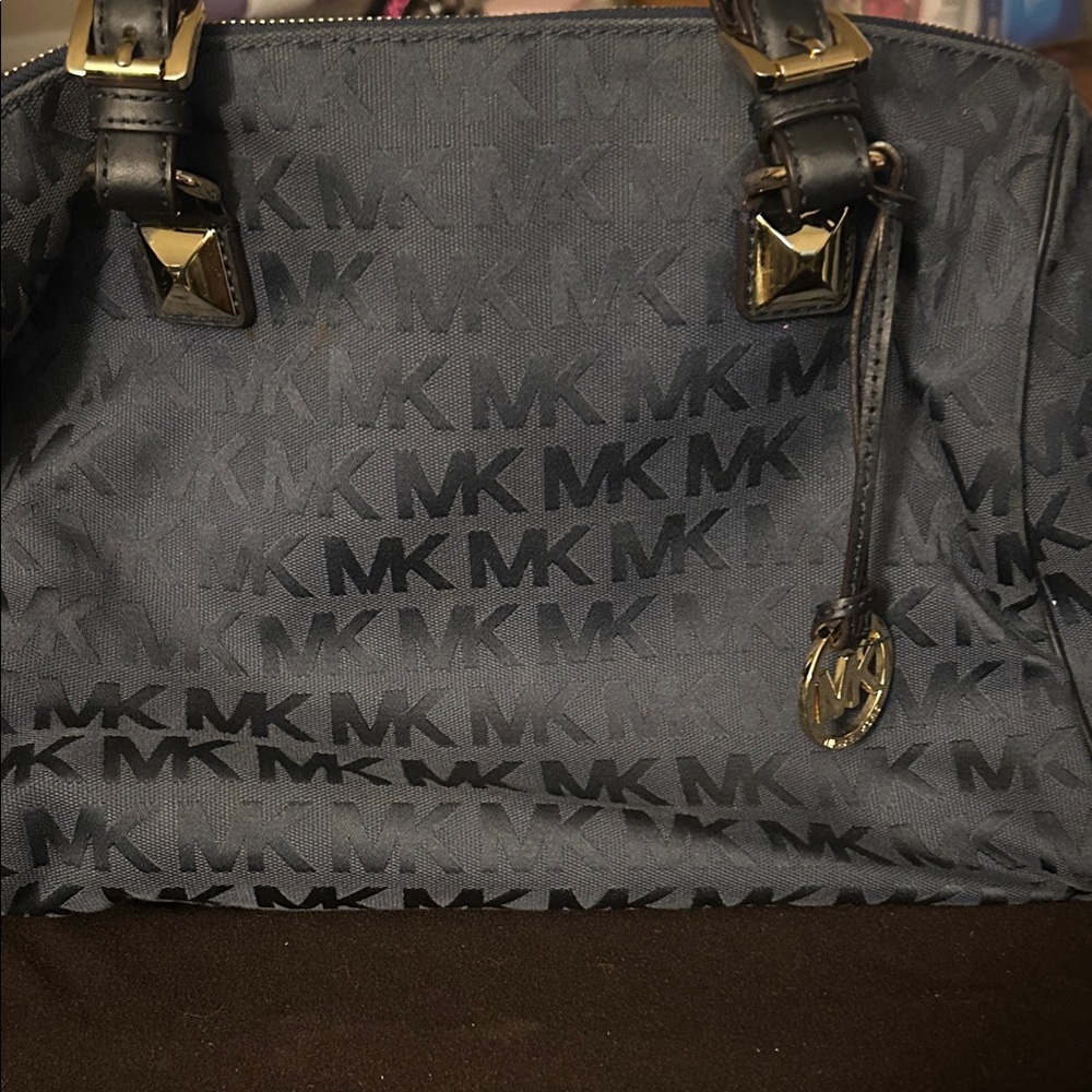 Michael Kors Black Monogram Shoulder Bag